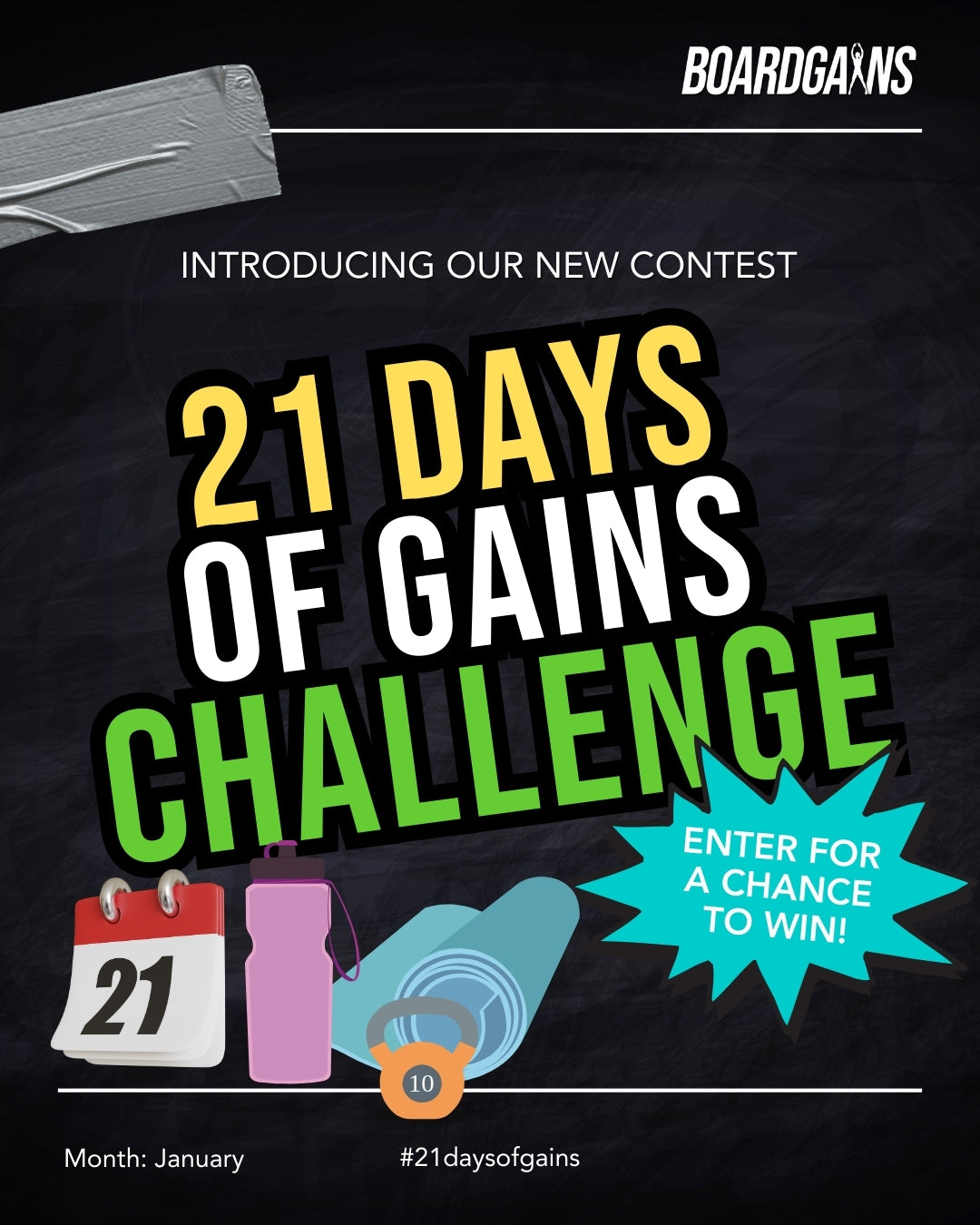 Join the 21 Days of Gains Challenge and Jumpstart Your Fitness in 2025!