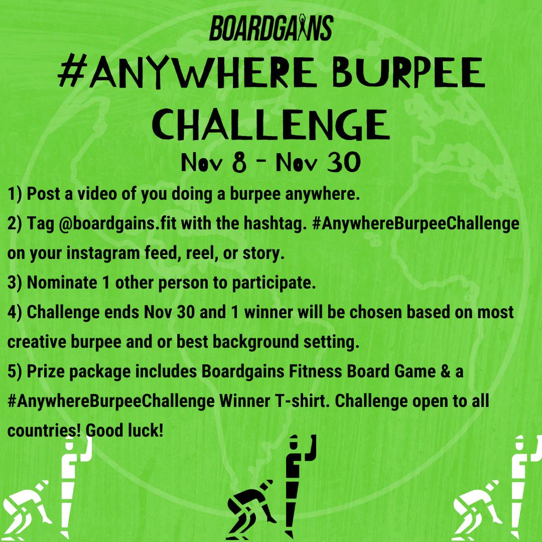 Anywhere Burpee Challenge! - Boardgains